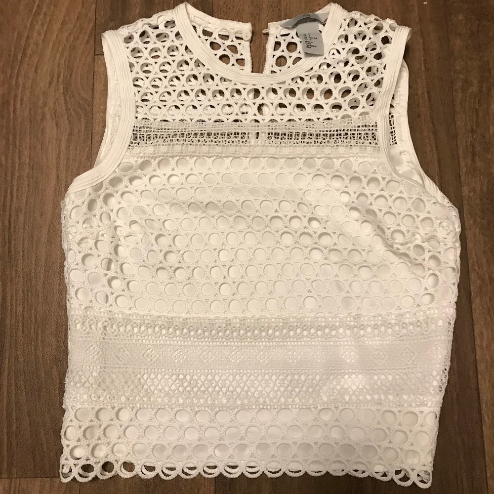 Lace Crop Tank Top